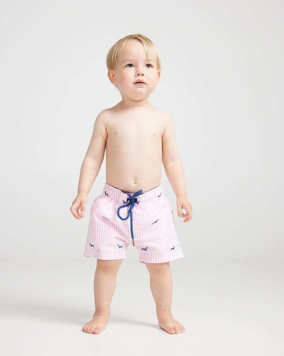 Junior Ortc Swimwear | Pennington Pink Jnr Swim Shorts