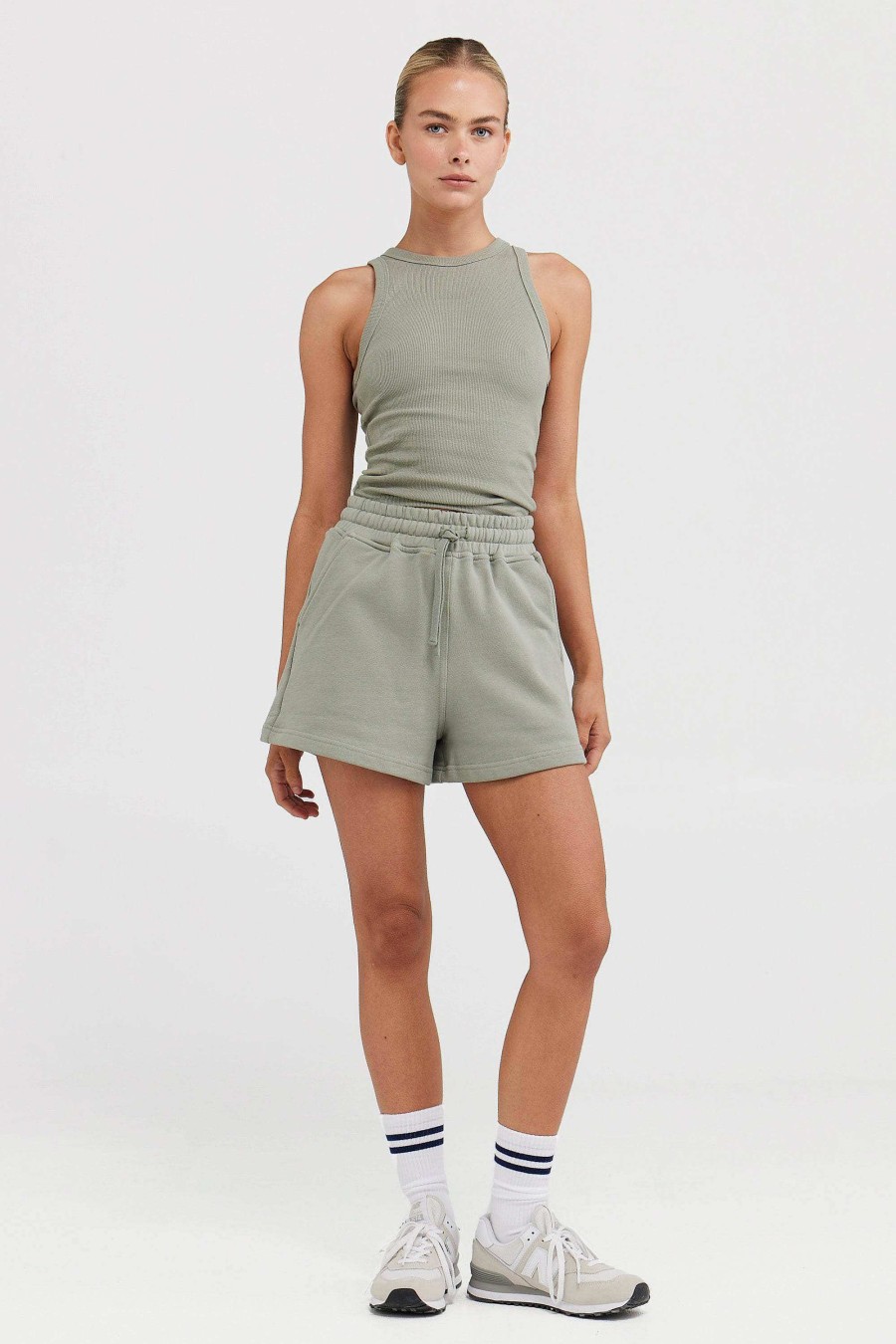 Women Ortc Loungewear | Lounge Shorts Dusty Olive