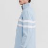 Men Ortc Quarter Zips | Collegiate Stripe Quarter Zip Pale Blue