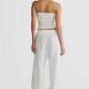 Women Ortc Tops | Alexis Rib Tube Top White