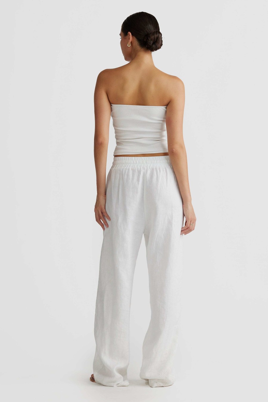 Women Ortc Tops | Alexis Rib Tube Top White