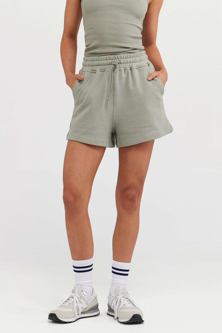 Women Ortc Sets | Lounge Shorts Dusty Olive