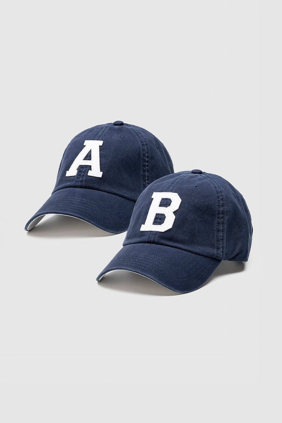 Men Ortc Hats | Letter Cap Navy & Navy 2 Pack