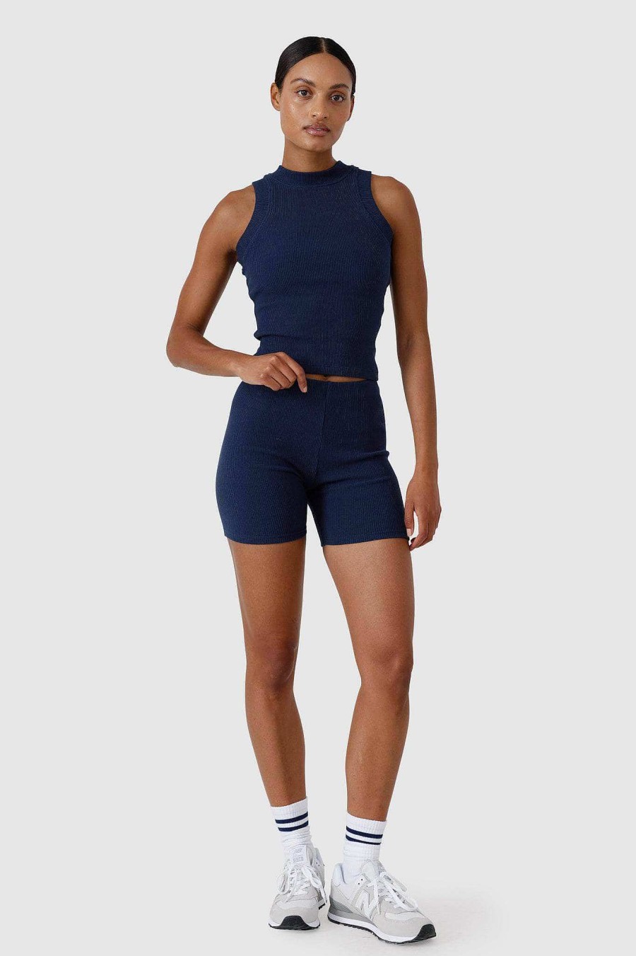 Women Ortc Loungewear | Ribbed Tank Navy