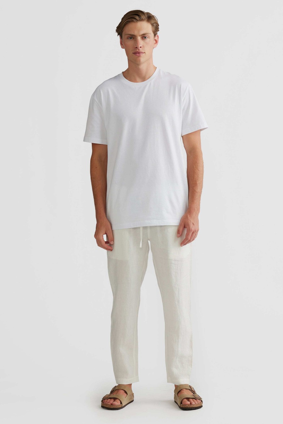 Men Ortc Pants | Linen Pants White