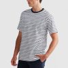 Men Ortc T Shirts | Louis Stripe T Shirt White