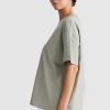 Women Ortc Sets | Oversized Logo T Shirt Dusty Olive