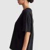 Women Ortc Loungewear | Oversized Logo T Shirt Washed Black