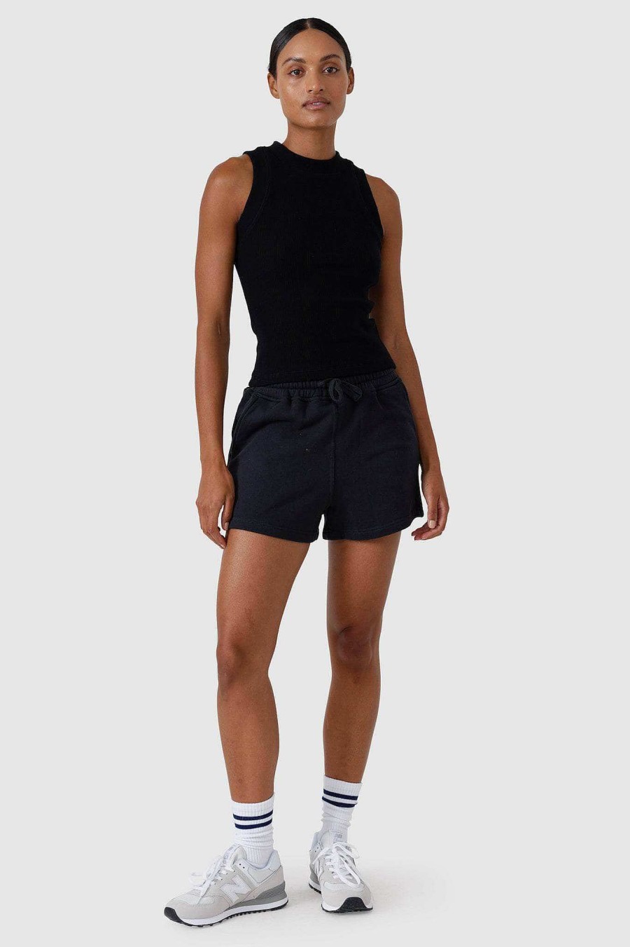 Women Ortc Loungewear | Ribbed Tank Black