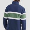 Men Ortc Quarter Zips | Triple Panel Quarter Zip Navy And Olive Navy & Olive