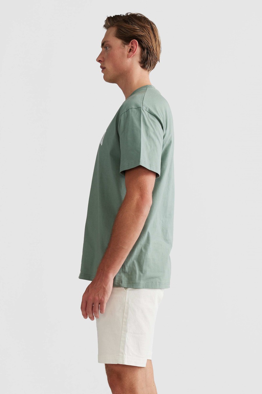 Men Ortc T Shirts | College Logo T Shirt Sage