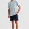 Men Ortc T Shirts | Louis Stripe T Shirt Pale Blue