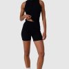 Women Ortc Sets | Ribbed Bike Shorts Black