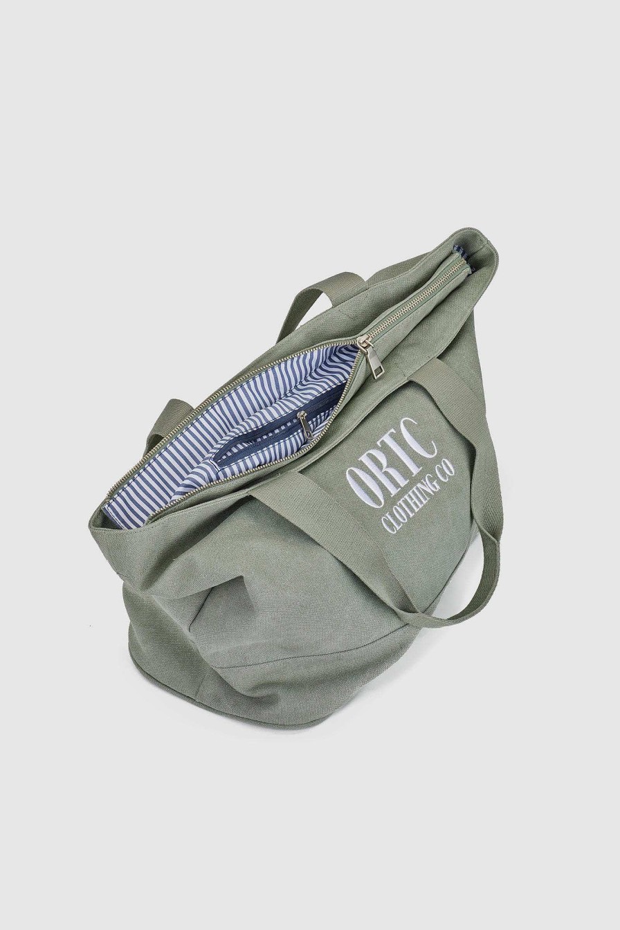 Men Ortc Bags | Logo Tote Olive