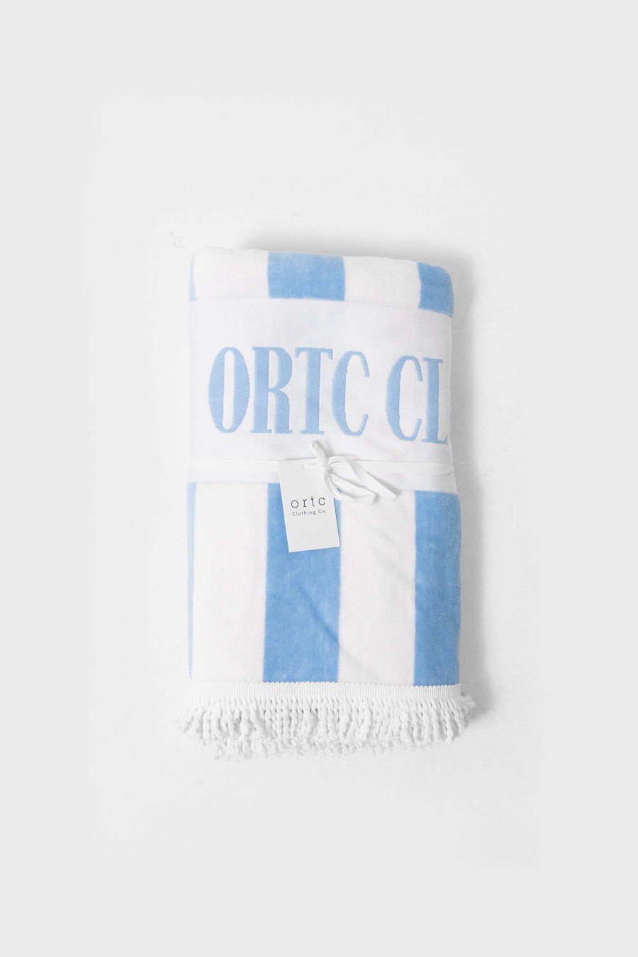 Men Ortc Beach Towels | Beach Towel Blue And White Stripes Blue & White Stripe