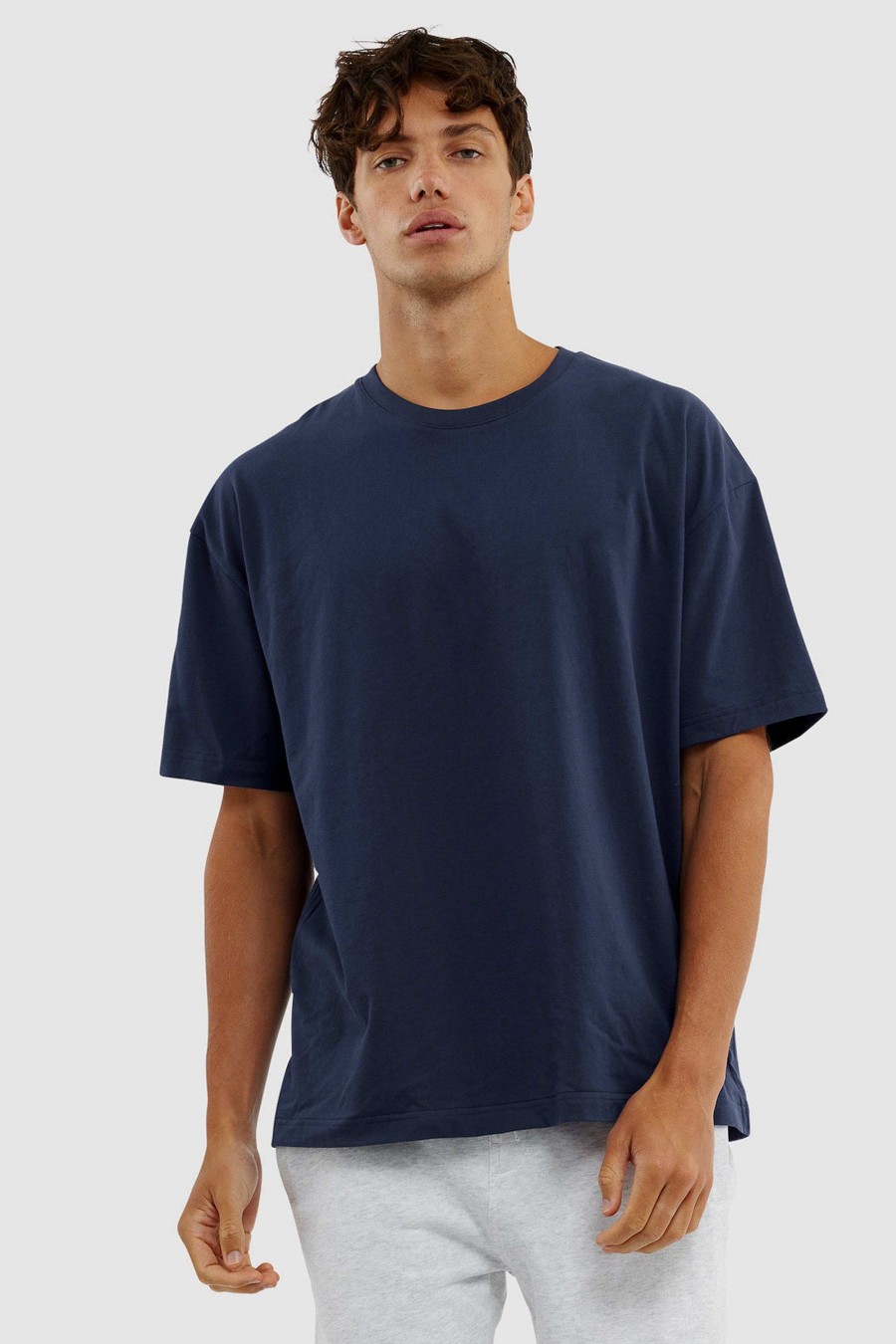 Men Ortc T Shirts | Henderson Box Fit T Shirt Navy