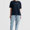 Women Ortc Loungewear | Oversized Logo T Shirt Navy