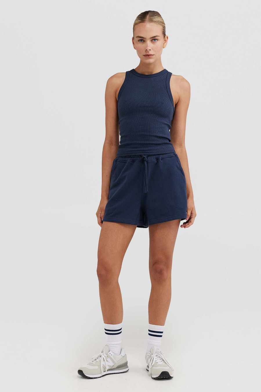 Women Ortc Sets | Mimi Rib Tank Navy