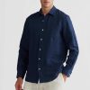 Men Ortc Linen | Linen Shirt Navy