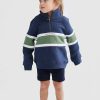 Junior Ortc Quarter Zips | Triple Panel Quarter Zip Jnr Navy And Olive Navy & Olive