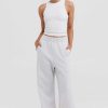 Women Ortc Bottoms | Isla Track Pants White Marle