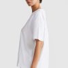 Women Ortc Loungewear | Oversized Logo T Shirt White