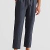 Men Ortc Linen | Linen Pants Charcoal