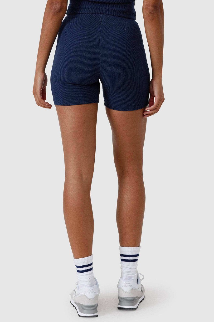 Women Ortc Loungewear | Ribbed Bike Shorts Navy