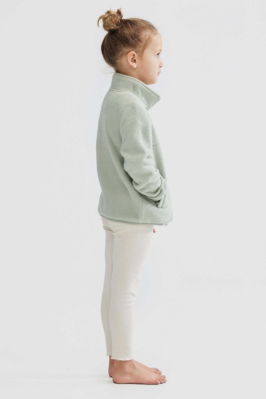 Junior Ortc Quarter Zips | Sherpa Fleece Quarter Zip Jnr Sage