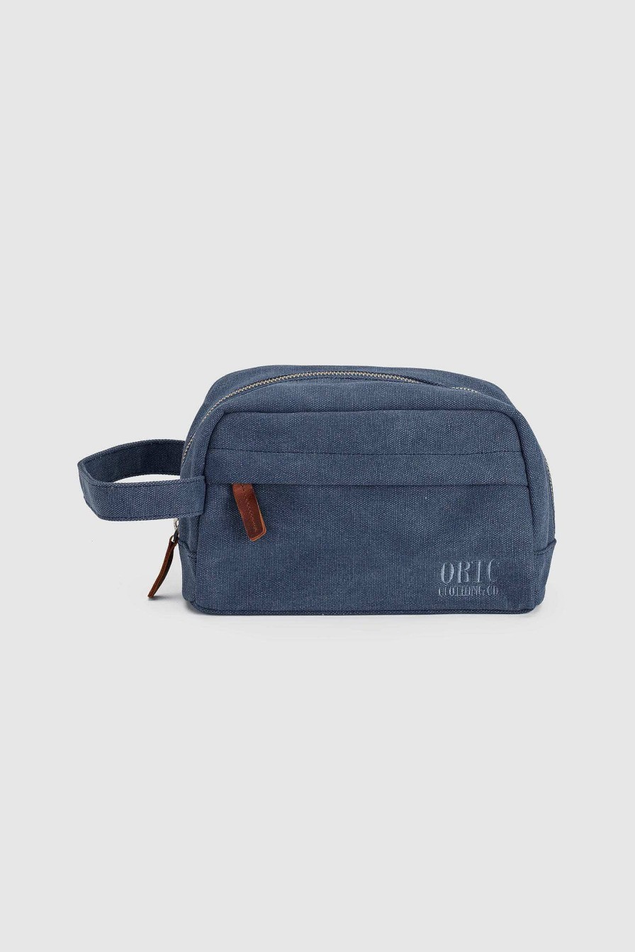 Men Ortc Bags | Logo Wash Bag Navy