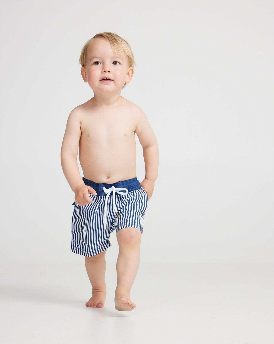 Junior Ortc Swimwear | Manly Navy Jnr Swim Shorts