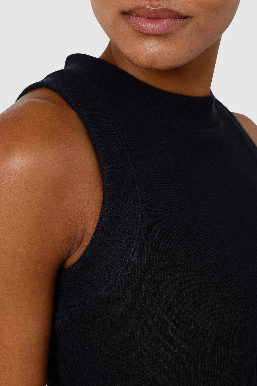 Women Ortc Loungewear | Ribbed Tank Black