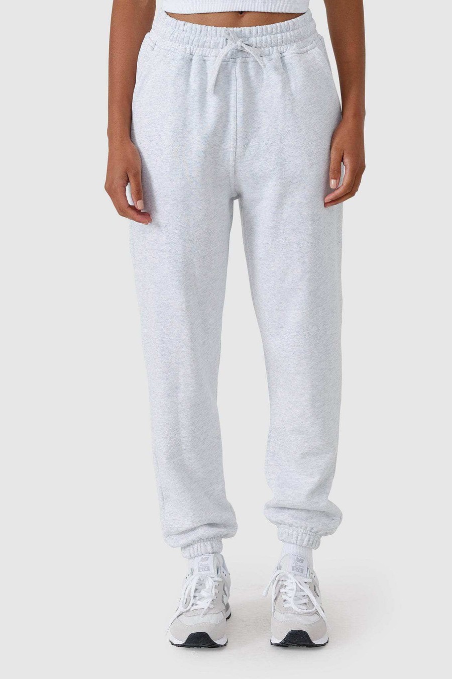 Women Ortc Loungewear | Track Pants White Marle