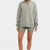 Women Ortc Sets | Quarter Zip Dusty Olive