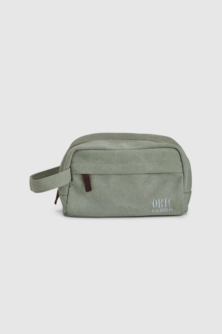 Men Ortc Bags | Logo Wash Bag Olive