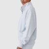 Women Ortc Loungewear | Quarter Zip White Marle