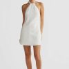 Women Ortc Linen | Kaia Halter Mini Dress White