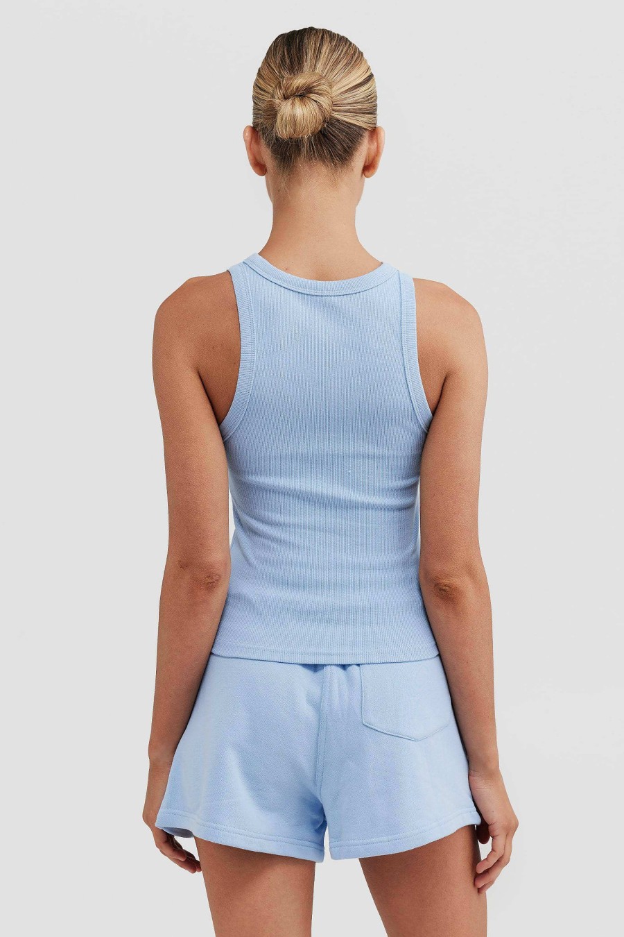 Women Ortc Sets | Mimi Rib Tank Pale Blue