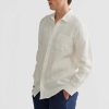 Men Ortc Linen | Linen Shirt White