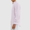 Men Ortc Linen | Linen Shirt Thin Pink Stripe