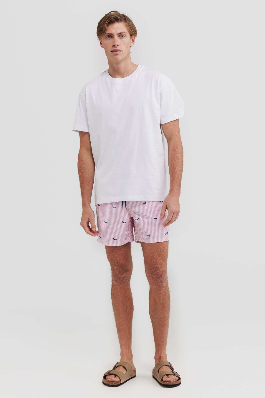 Men Ortc Swimwear | Pennington Swim Shorts Pink