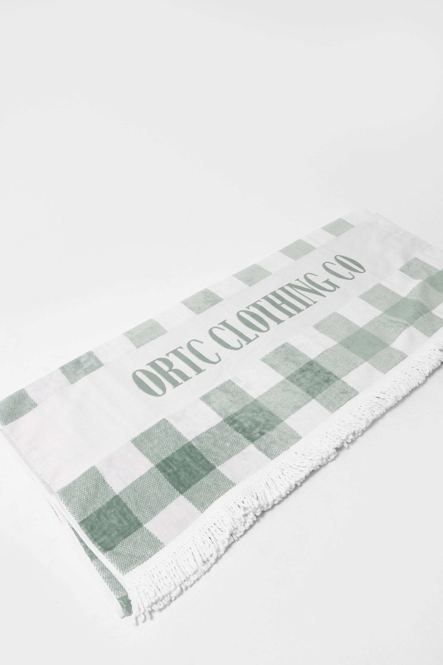 Men Ortc Beach Towels | Beach Towel Olive Gingham