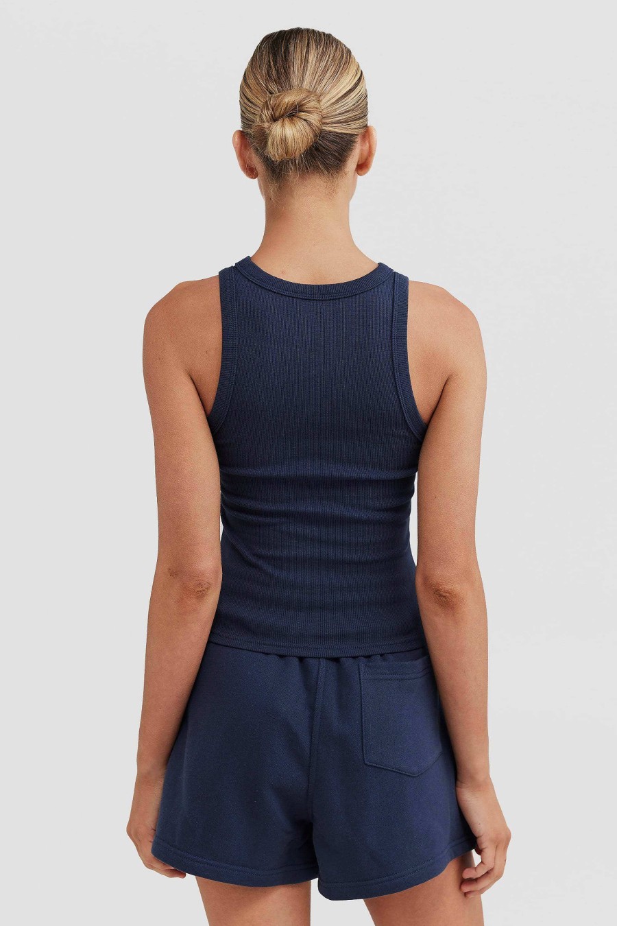 Women Ortc Loungewear | Mimi Rib Tank Navy