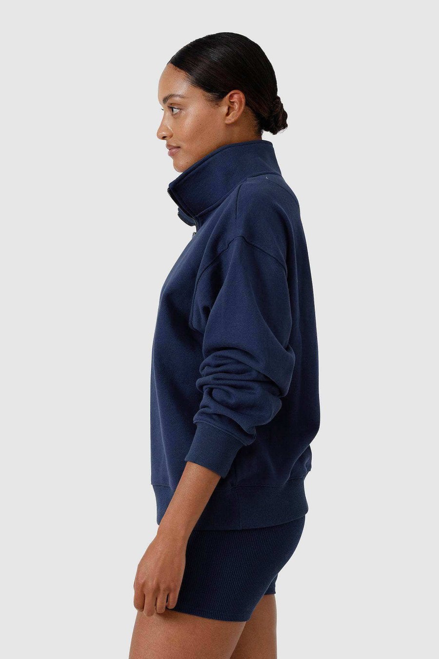 Women Ortc Loungewear | Quarter Zip Navy