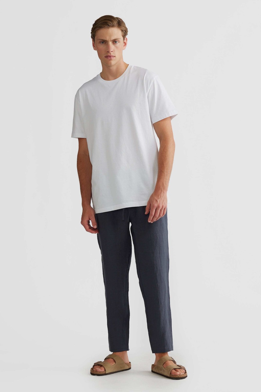 Men Ortc Pants | Linen Pants Charcoal