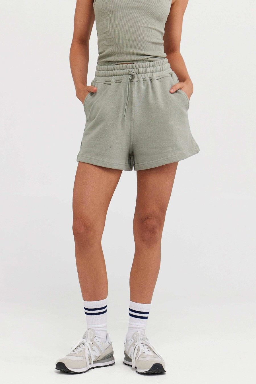 Women Ortc Bottoms | Lounge Shorts Dusty Olive