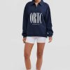 Women Ortc Sweats | Spencer Logo Quarter Zip Navy