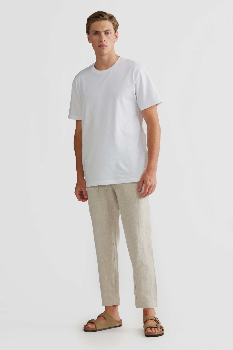 Men Ortc Linen | Linen Pants Sand