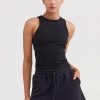 Women Ortc Loungewear | Mimi Rib Tank Black