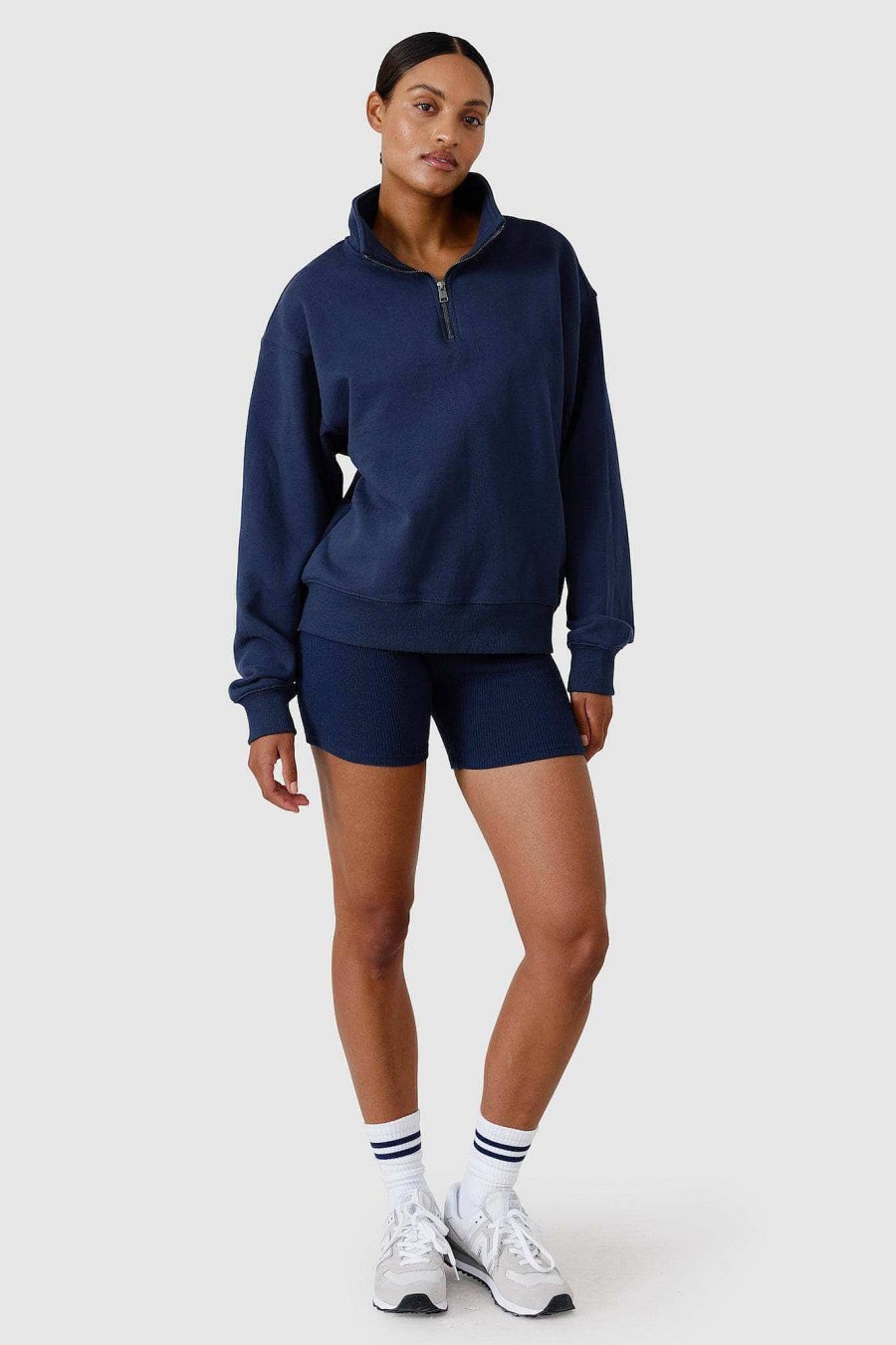 Women Ortc Sets | Quarter Zip Navy